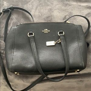 Coach double zip saffiano crossbody